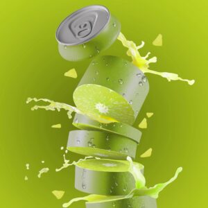 Fresh lime Fruit Can